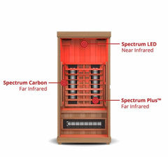 Finnmark FD-1 Full-Spectrum 1-Person Home Infrared Sauna, 38”W x 38”D x 78”H FD-KN001
