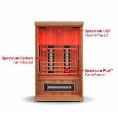 Finnmark FD-2 Full-Spectrum 2-Person Home Infrared Sauna, 48”W x 44”D x 78”H  FD-KN002