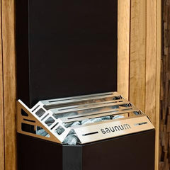 Black Saunum AIR 5 Sauna Heater Air Series, 4.8kW Sauna Heater w/Climate Equalizer, Black 4745090017830