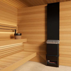 Saunum AIR 7 Sauna Heater Air Series, 6.4kW Sauna Heater w/Climate Equalizer, Black 4745090017847