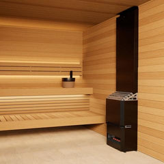 Black Saunum AIR 5 Sauna Heater Air Series, 4.8kW Sauna Heater w/Climate Equalizer, Black 4745090017830