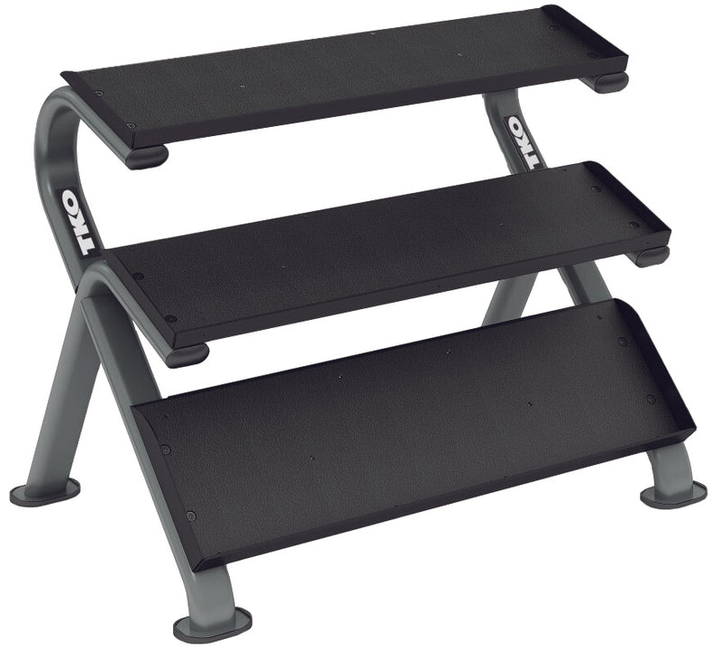 TKO 3-Tier Horizontal Dumbbell Rack 890HDR