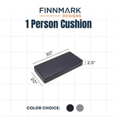 Finnmark Sauna Cushion,1 Person, Marine Grade Vinyl
