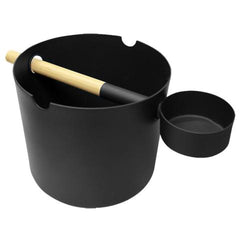 KOLO Bucket+Ladle Sauna Bucket+Ladle Set, Bamboo/Aluminum, 1Gal