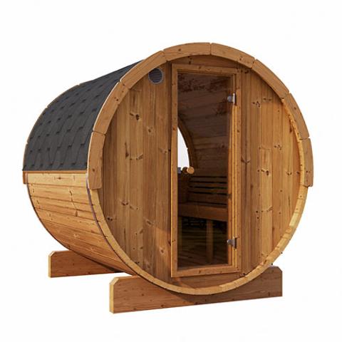 SaunaLife Model E6W Sauna Barrel-Rear Window ERGO Series 59