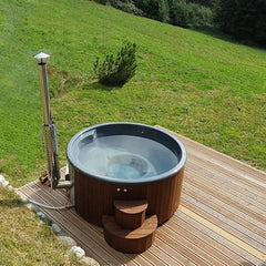 SaunaLife Model S4N Wood-Fired Hot Tub Soak-Series Home Wood-Burning, Natural, Up to 6 Persons