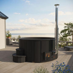 SaunaLife Model S4 Wood-Fired Hot Tub Soak-Series Home Wood-Burning, Up to 6 Persons