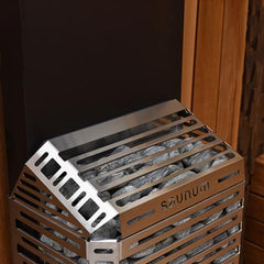 Stainless Saunum AIR 5 Sauna Heater Air Series, 4.8kW Sauna Heater w/Climate Equalizer, Stainless 4745090017892