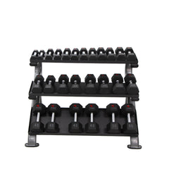 TKO 3-Tier Horizontal Dumbbell Rack 890HDR